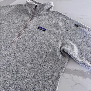 Patagonia Women’s Better Sweater 1/4 Zip Fleece XXL Birch White - Like New